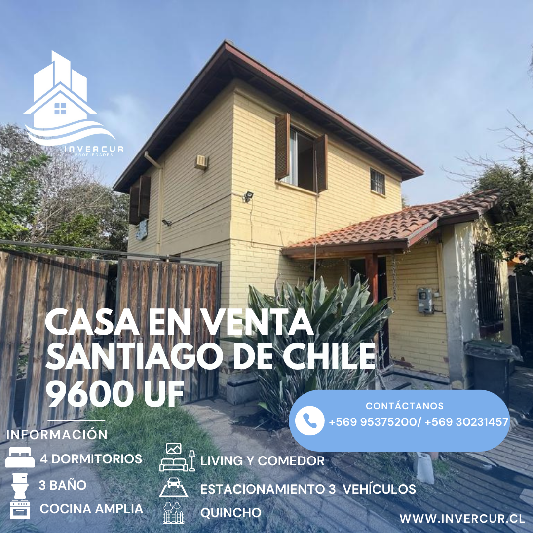 Venta de casa en Ã‘uÃ±oa, Santiago de Chile